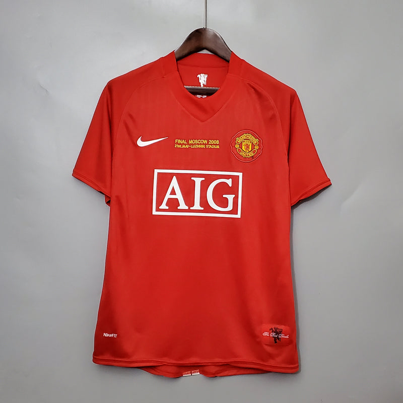 Camisa Manchester United Home 08/09 - Versão Retrô