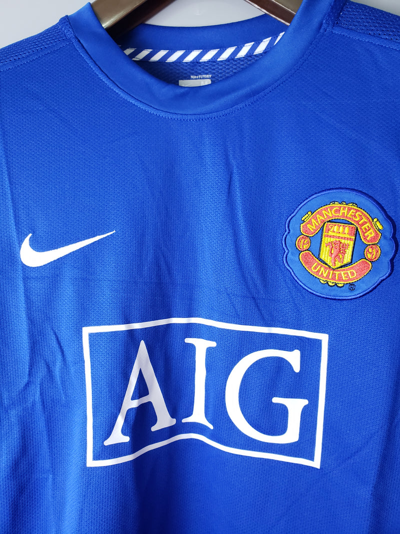 Camisa Manchester United Away 07/08 - Versão Retrô Manga Longa