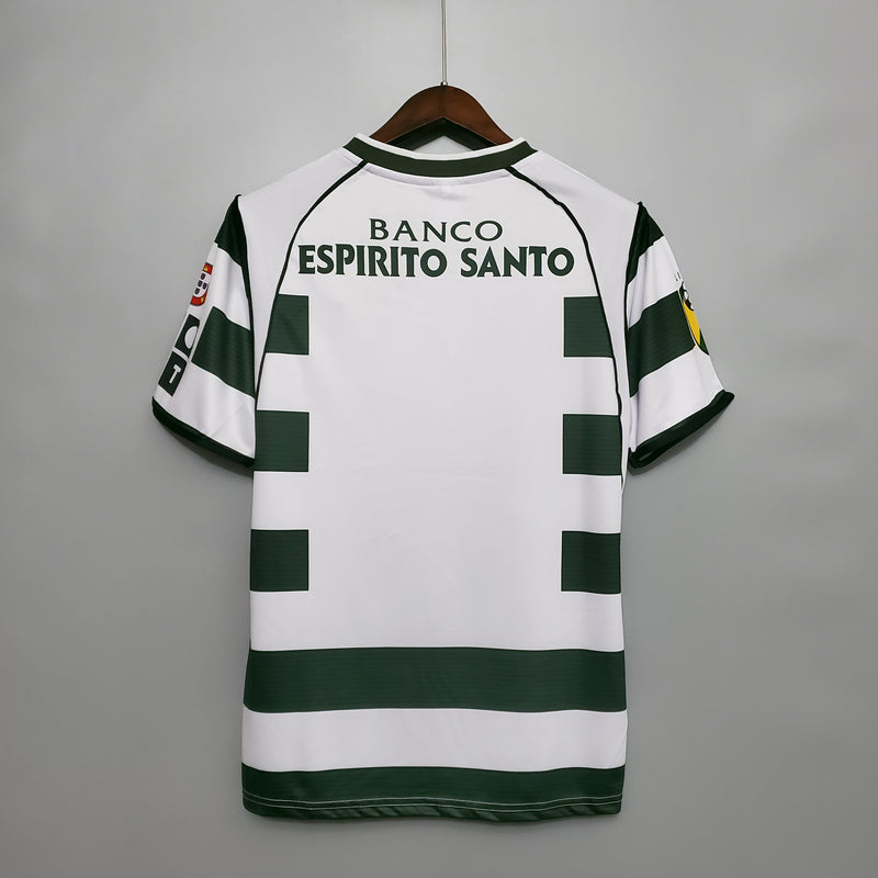 Camisa Retrô Sporting Portugal Home 2001 - Torcedor Masculino