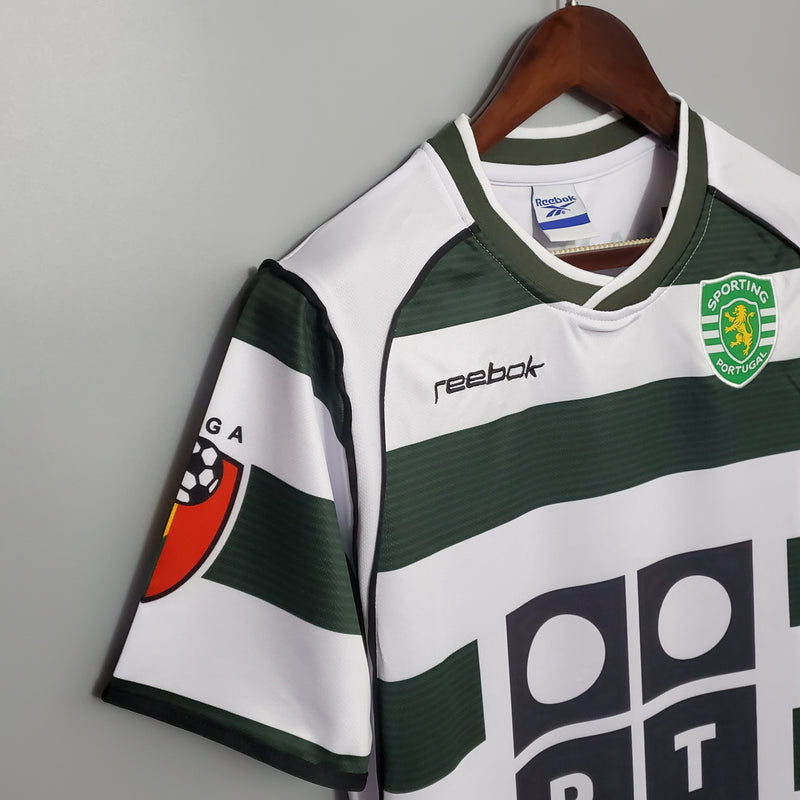 Camisa Retrô Sporting Portugal Home 2001 - Torcedor Masculino