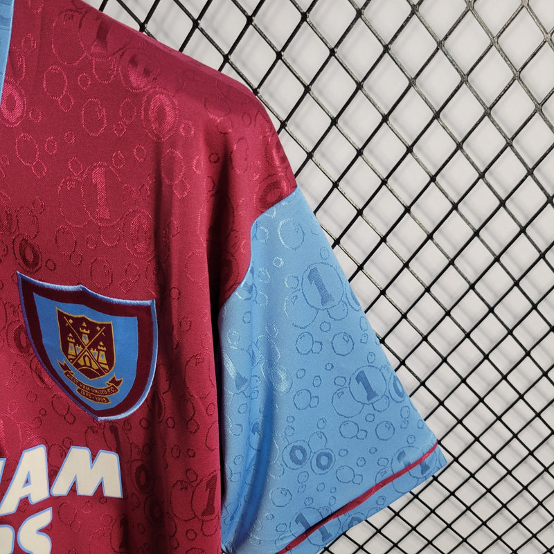 Camisa West Ham Home 95/96 - Versão Retrô