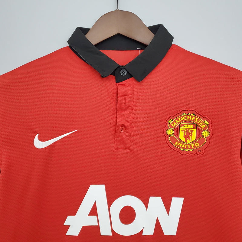 Camisa Manchester United Home 13/14 - Versão Retrô