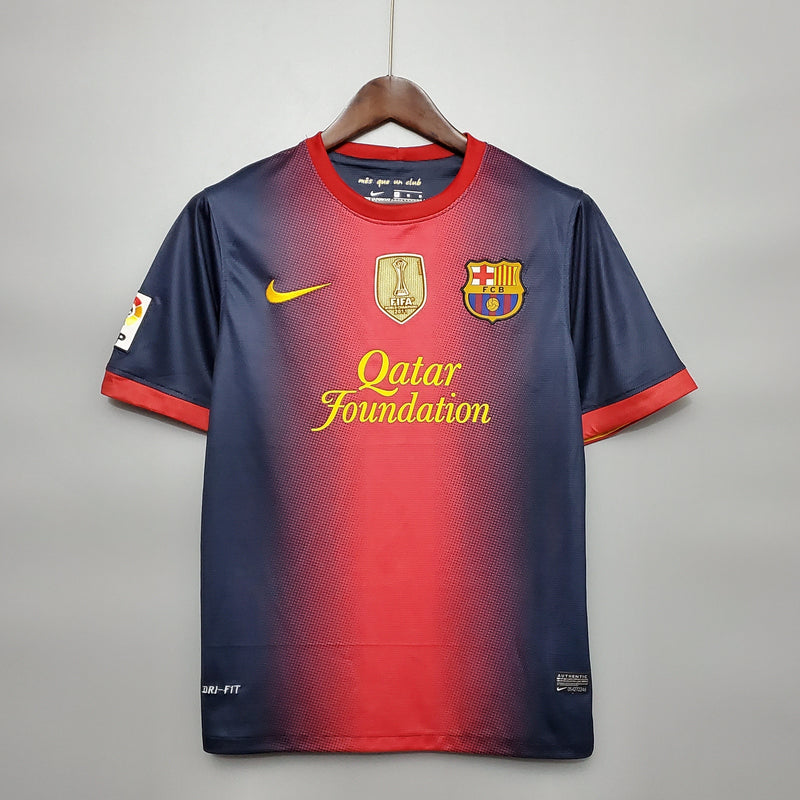 Camisa Barcelona Home 12/13 - C/Patch - Versão Retrô