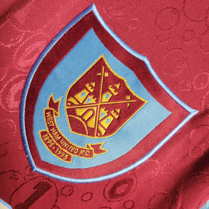 Camisa West Ham Home 95/96 - Versão Retrô