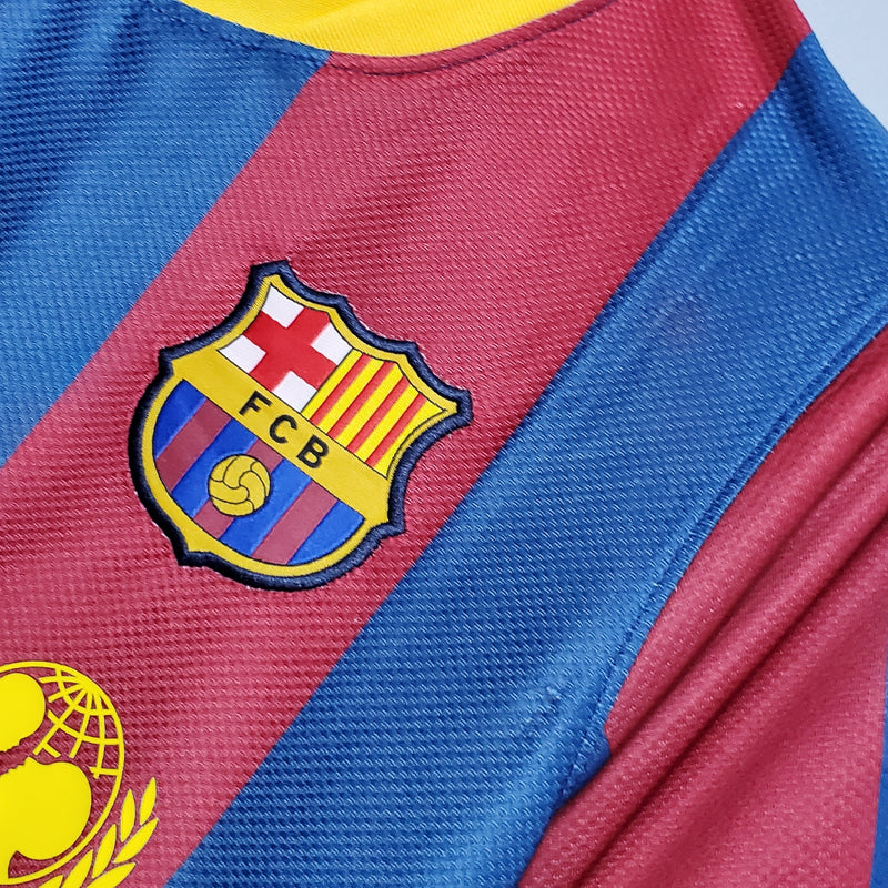 Camisa Barcelona Home 10/11 - Versão Retrô