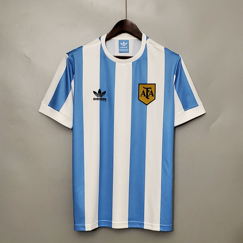 Camisa Argentina Home 1978 - Versão Retrô