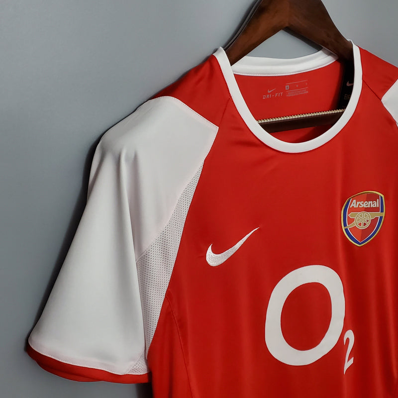 Camisa Arsenal Home 02/04 - Versão Retrô