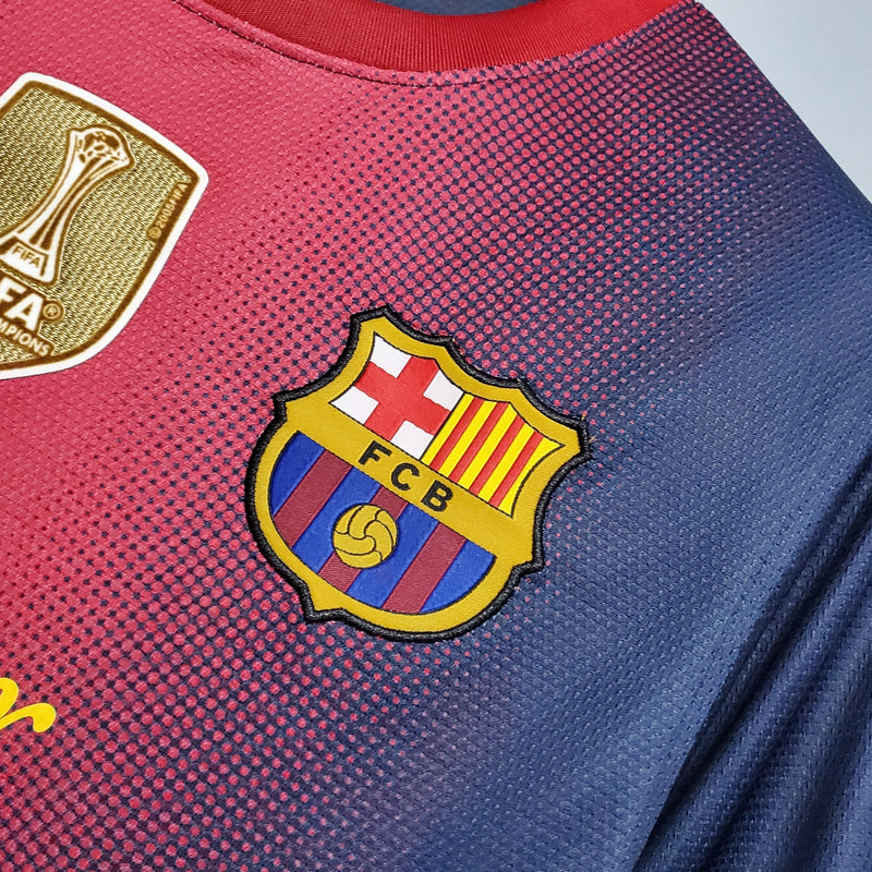 Camisa Barcelona Home 12/13 - C/Patch - Versão Retrô