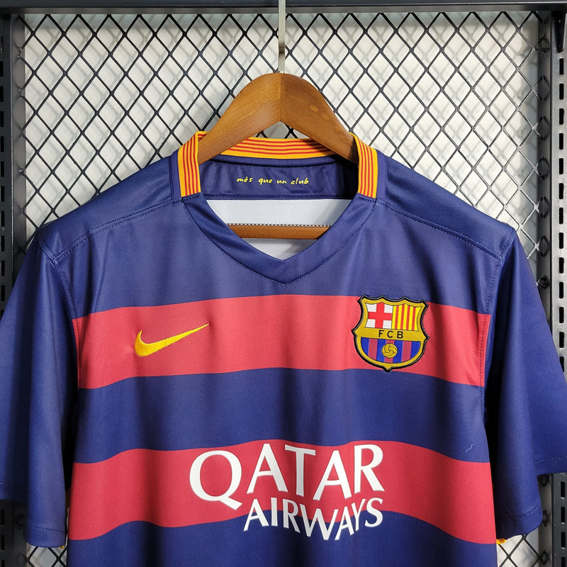 Camisa Barcelona Home 15/16 - Versão Retrô