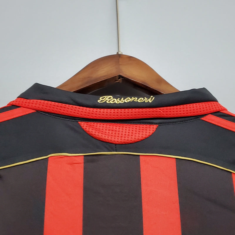 Camisa AC Milan Home 06/07 - Versão Retrô Manga Longa