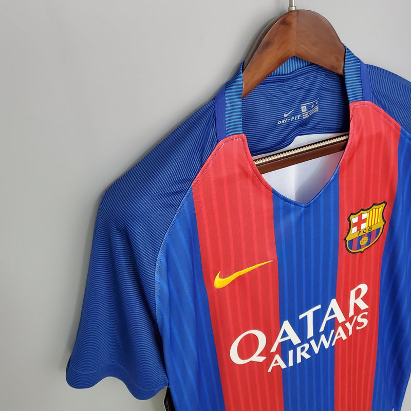 Camisa Barcelona Home 16/17 - Versão Retrô