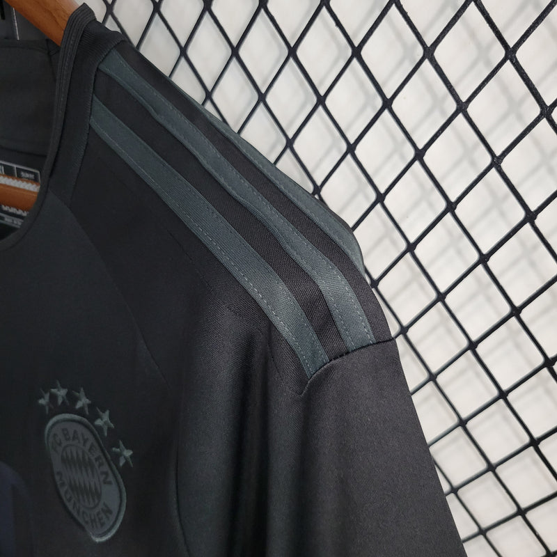 Camisa Bayer De Munique All Black 23/24 - Versão Torcedor