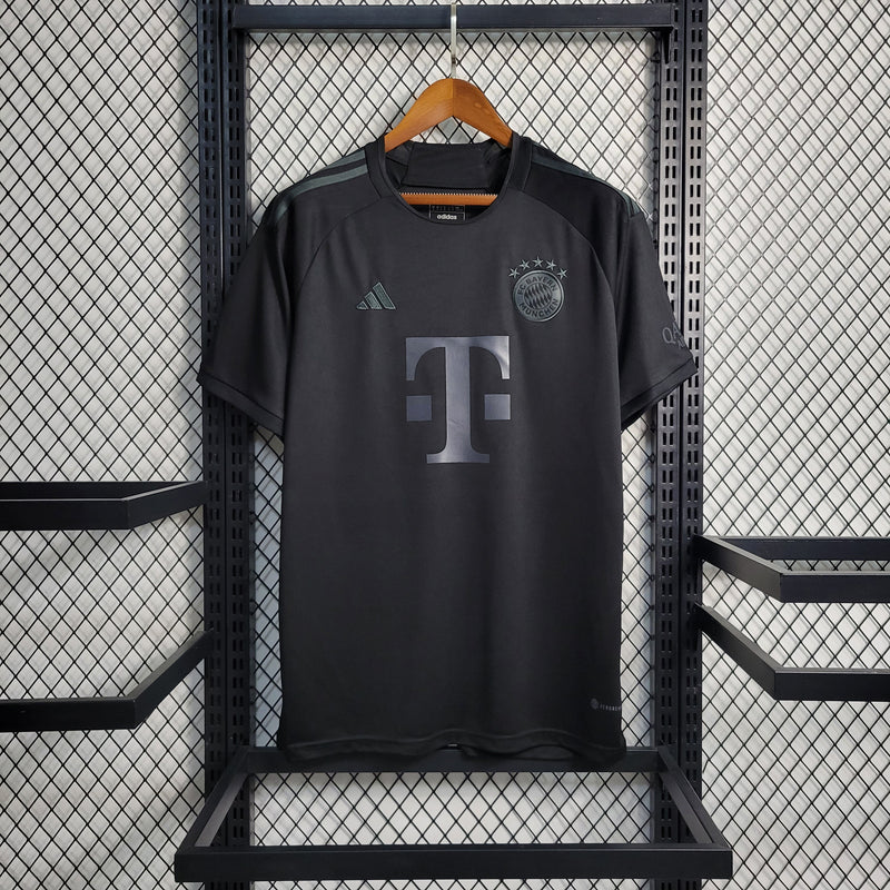 Camisa Bayer De Munique All Black 23/24 - Versão Torcedor