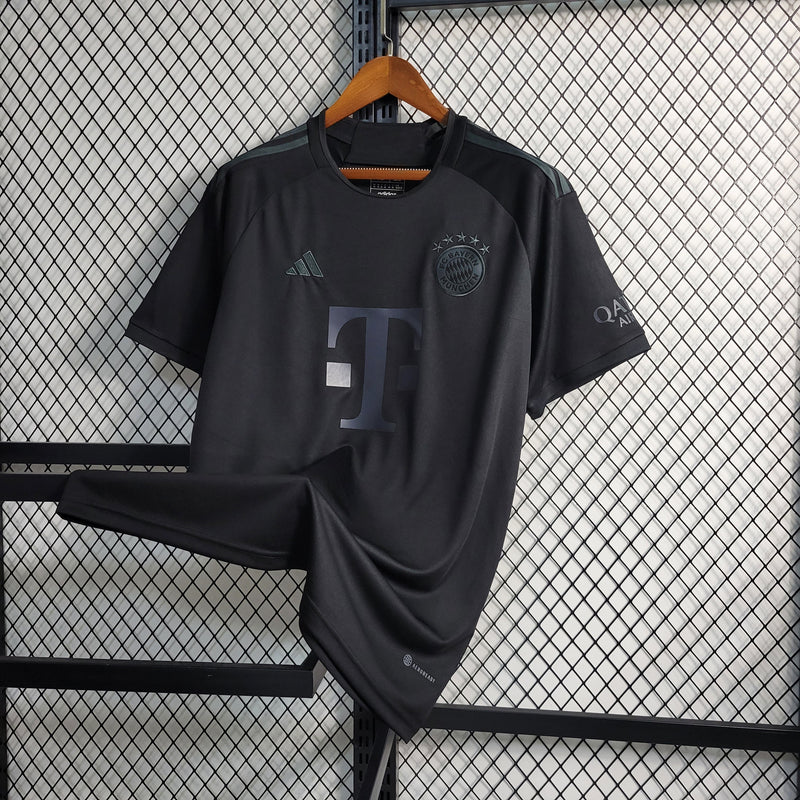 Camisa Bayer De Munique All Black 23/24 - Versão Torcedor